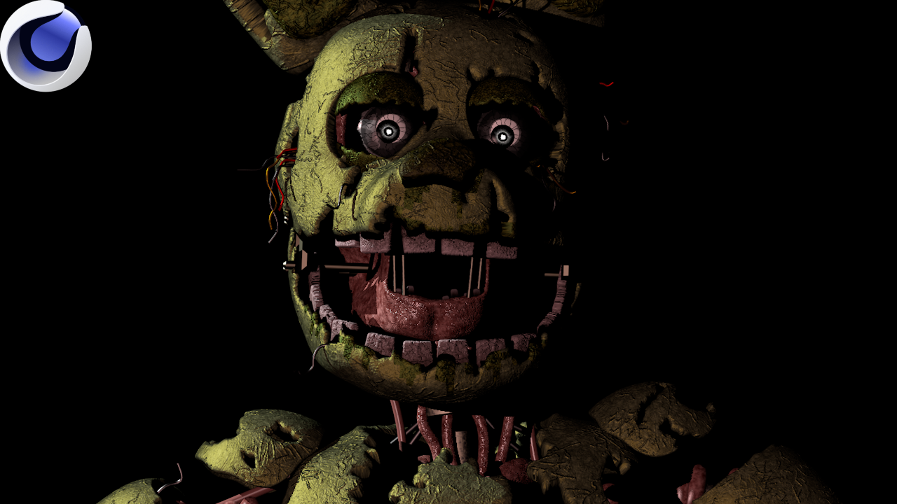 Springtrap Death Screen Springtrap Rare Screen Lighting For Cinema 4D by UnknownAccount666 on ...