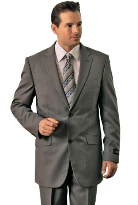 Polyrayon mens grey classic suit