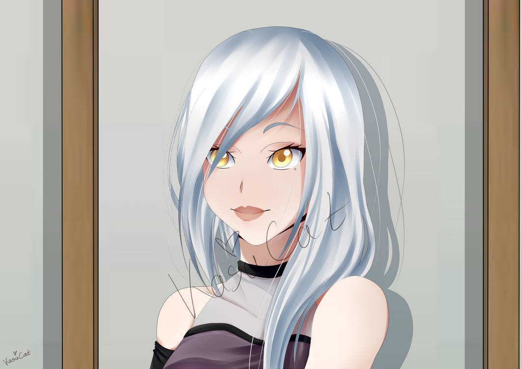 OC Character] Anime Girl With White Hair by vivienng on DeviantArt
