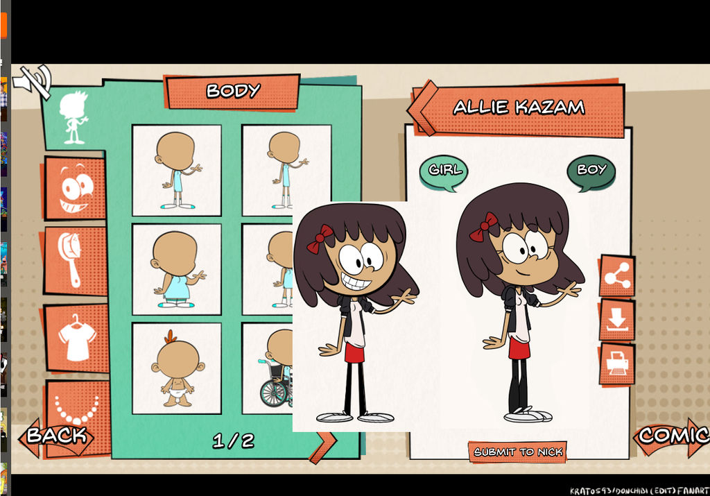 The Loud House Cartoon Creator Game By Kratos93 On Deviantart 