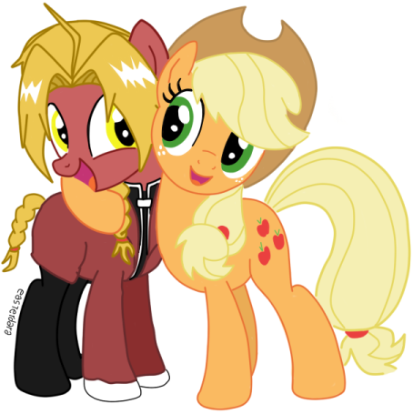 Crossover: Edward Elric and Applejack.