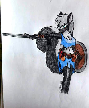 Warrior skunk girl
