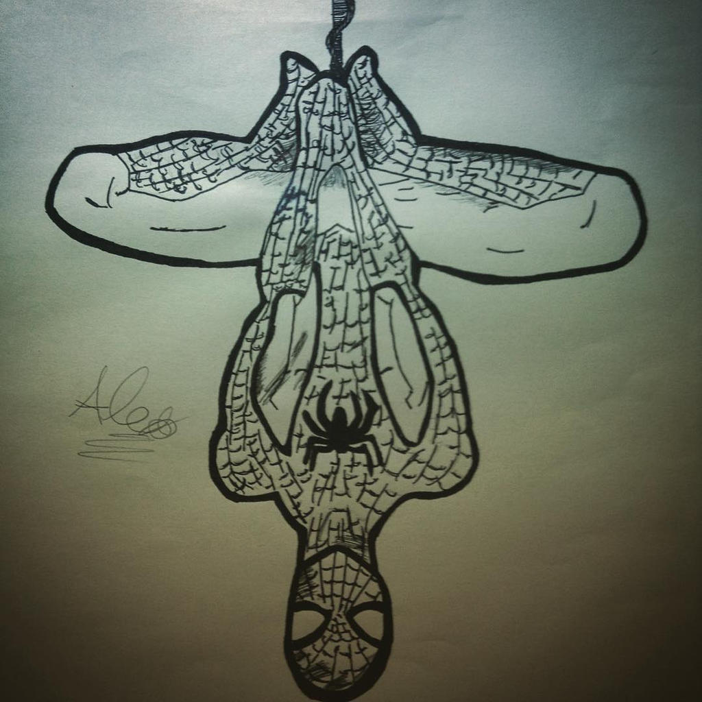 SpiderMan (Pen Drawing) by AlexLivan on DeviantArt