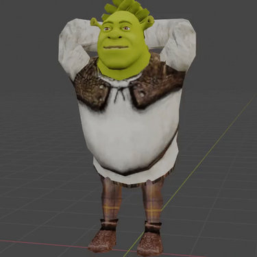 Shrek t-pose - 3D model by rakelalme (@rakelalme) [61780ef]