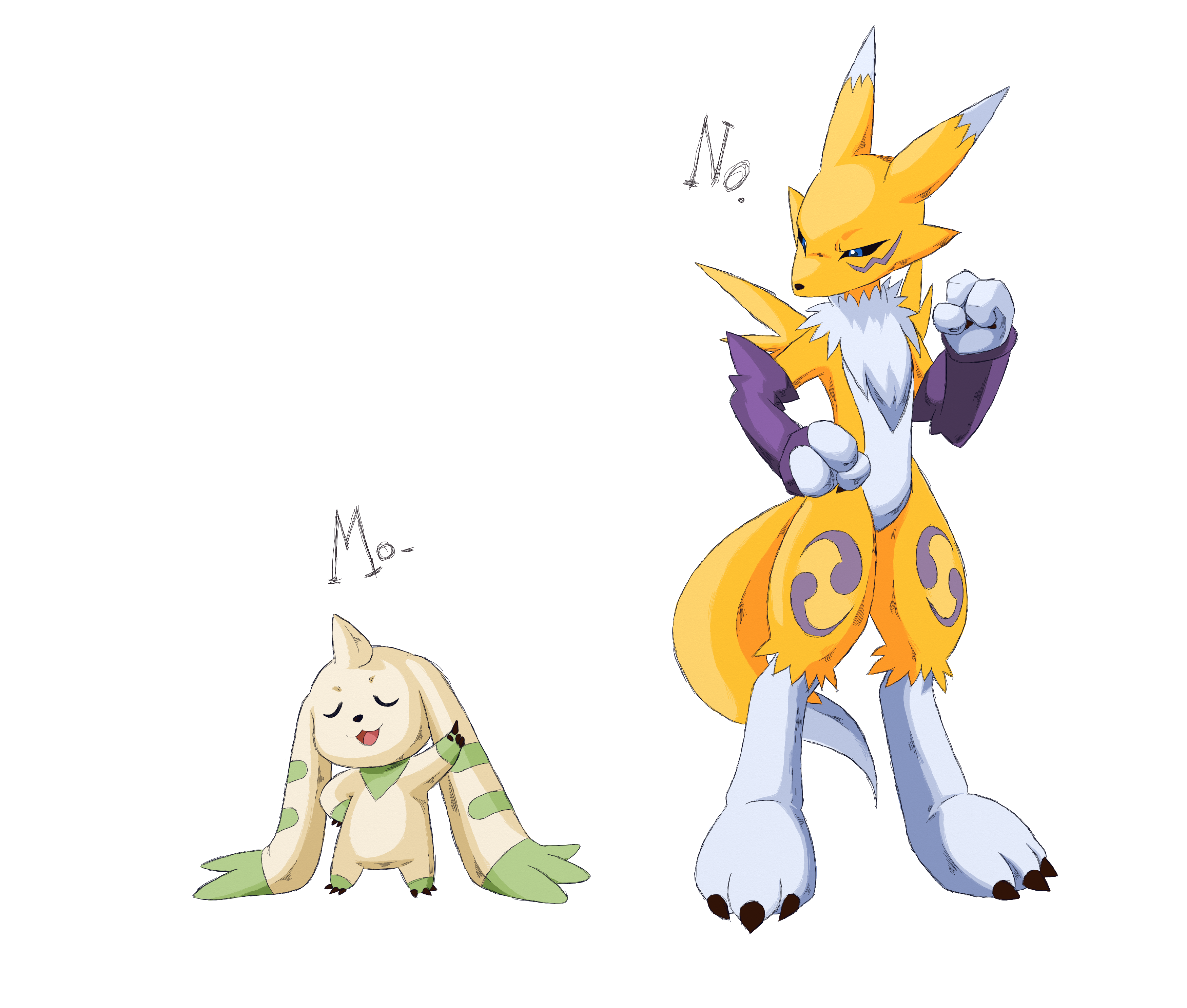 Terriermon and Renamon