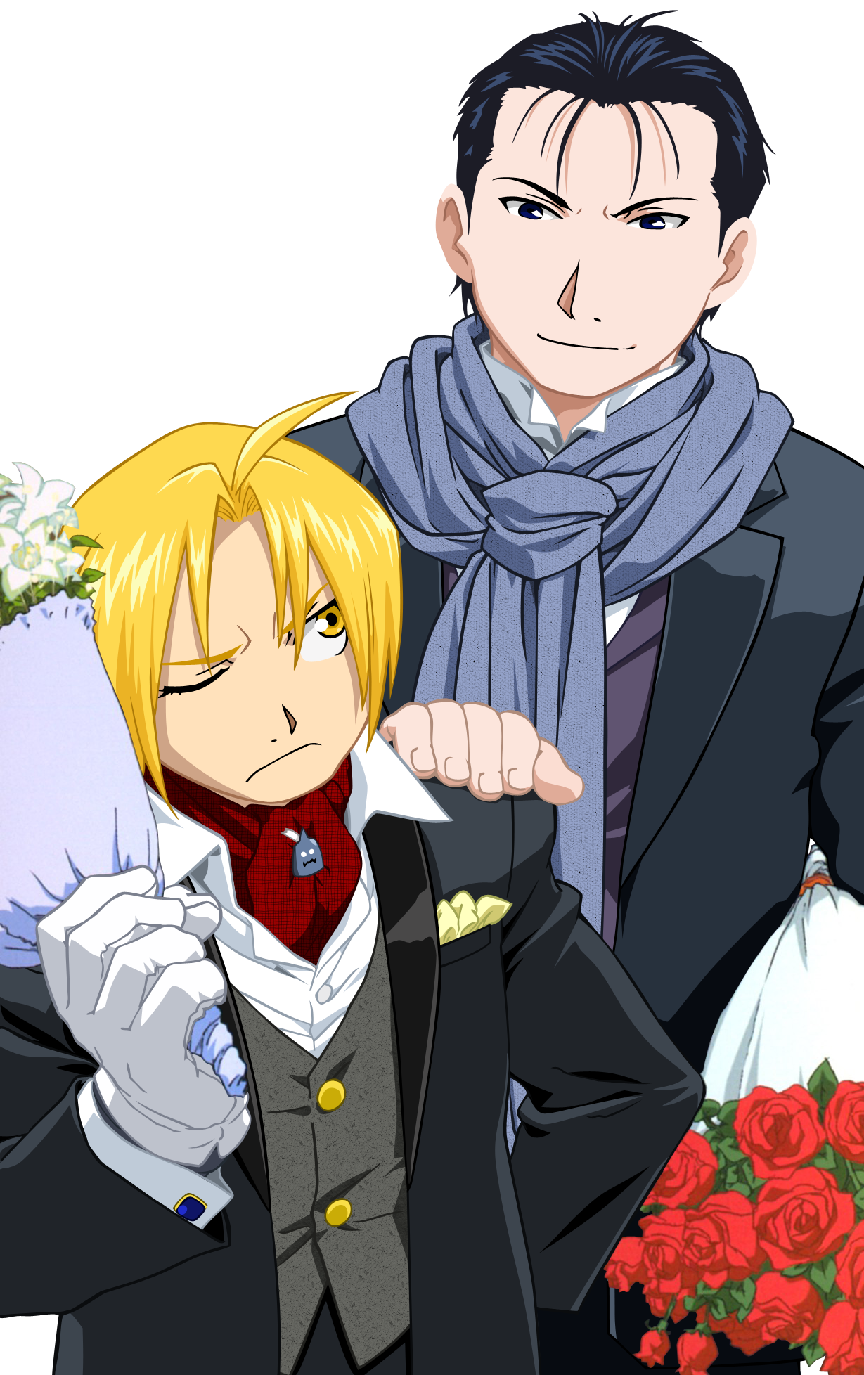 Edward Elric and Roy Mustang elegance