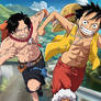 Luffy and Ace