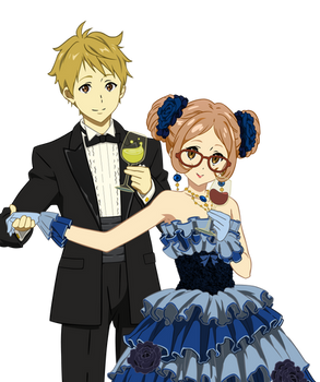 Akihito Kanbara and Mirai Kuriyama elegance.