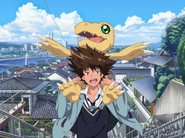 Taichi Yagami and Agumon