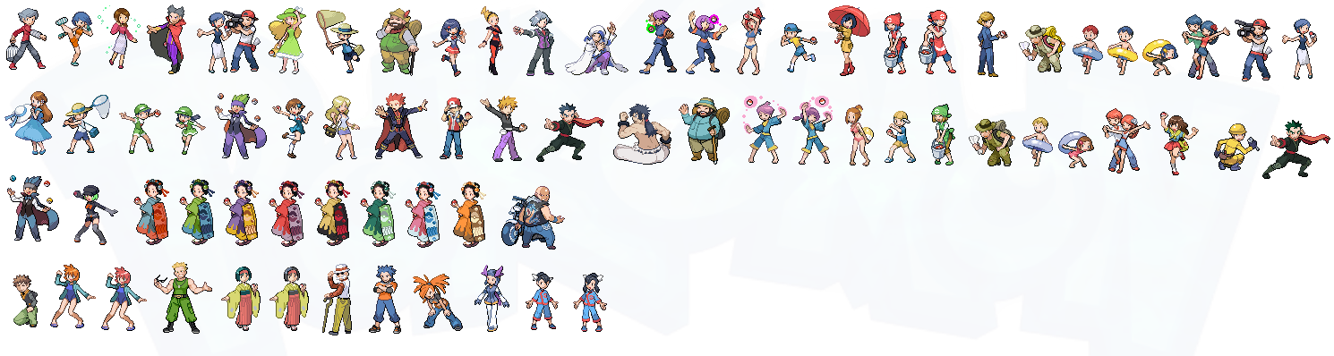 Pokemon Ambient Trainer Class Sprites.