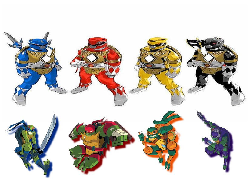 tmnt x power rangers by ShibaKage on DeviantArt