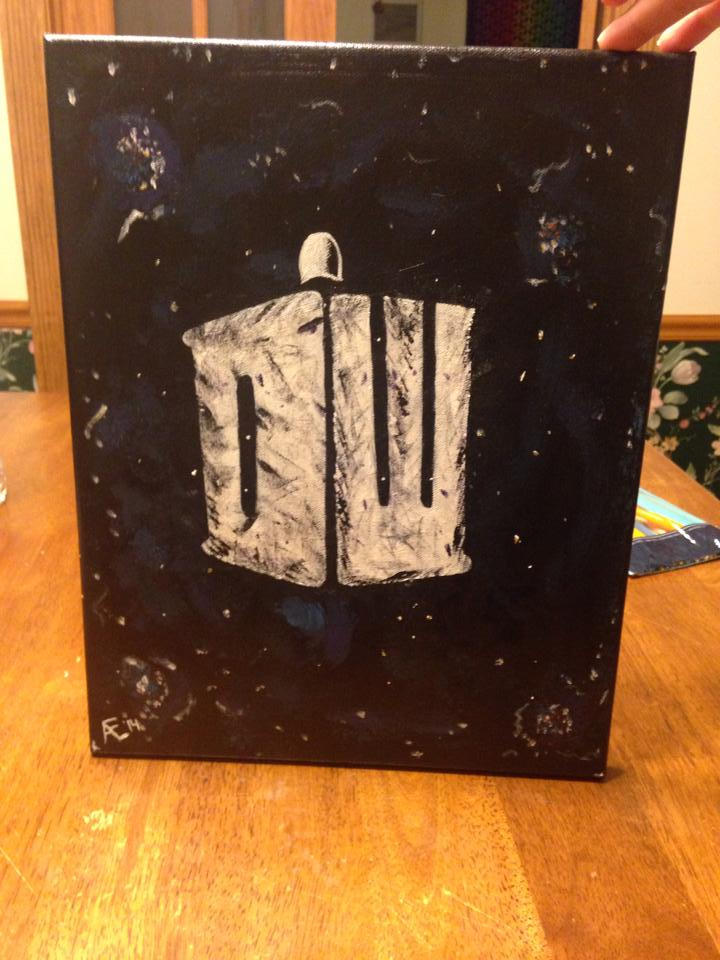 Doctor Who Logo Painting made by WhoIsToKnow
