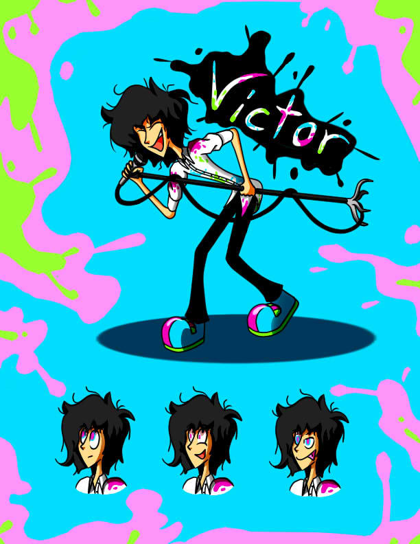 Victor Character Design Victor - Character Design Sheet by RippoMadness on DeviantArt