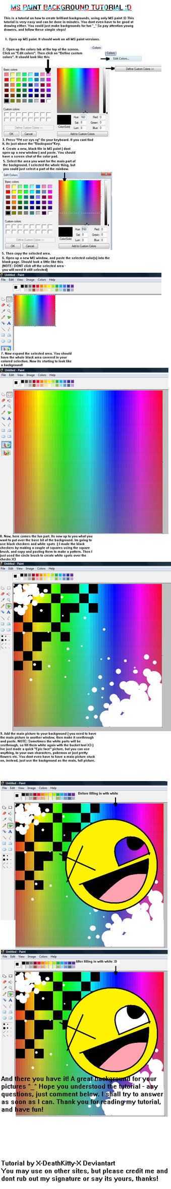 MS paint background tutorial