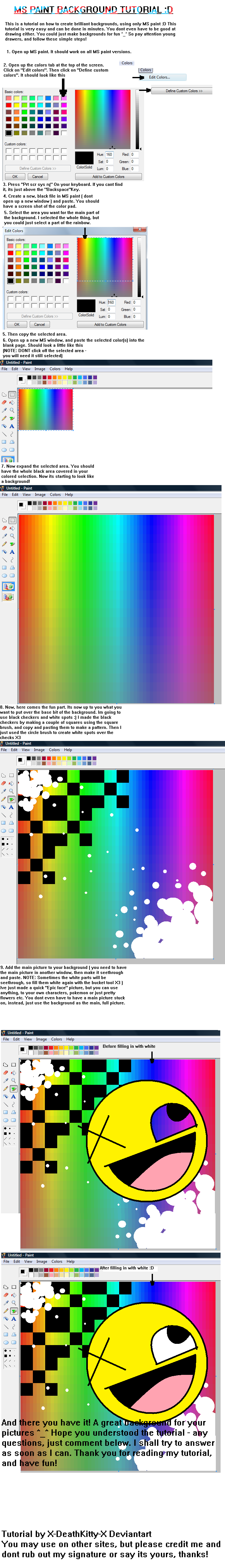 Best Background Using Paint MS paint background tutorial by MooshKat on DeviantArt