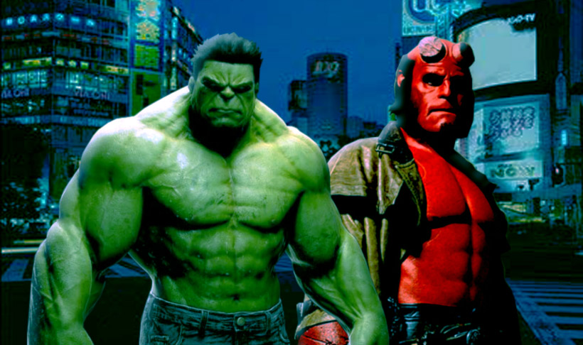 cooperation with Hellboy Hulk
