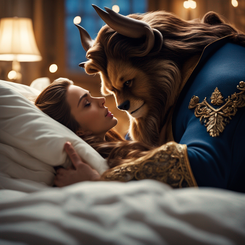 Beauty and the Beast cuddling by TheFi on DeviantArt