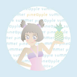 Summer Pineapple Girl