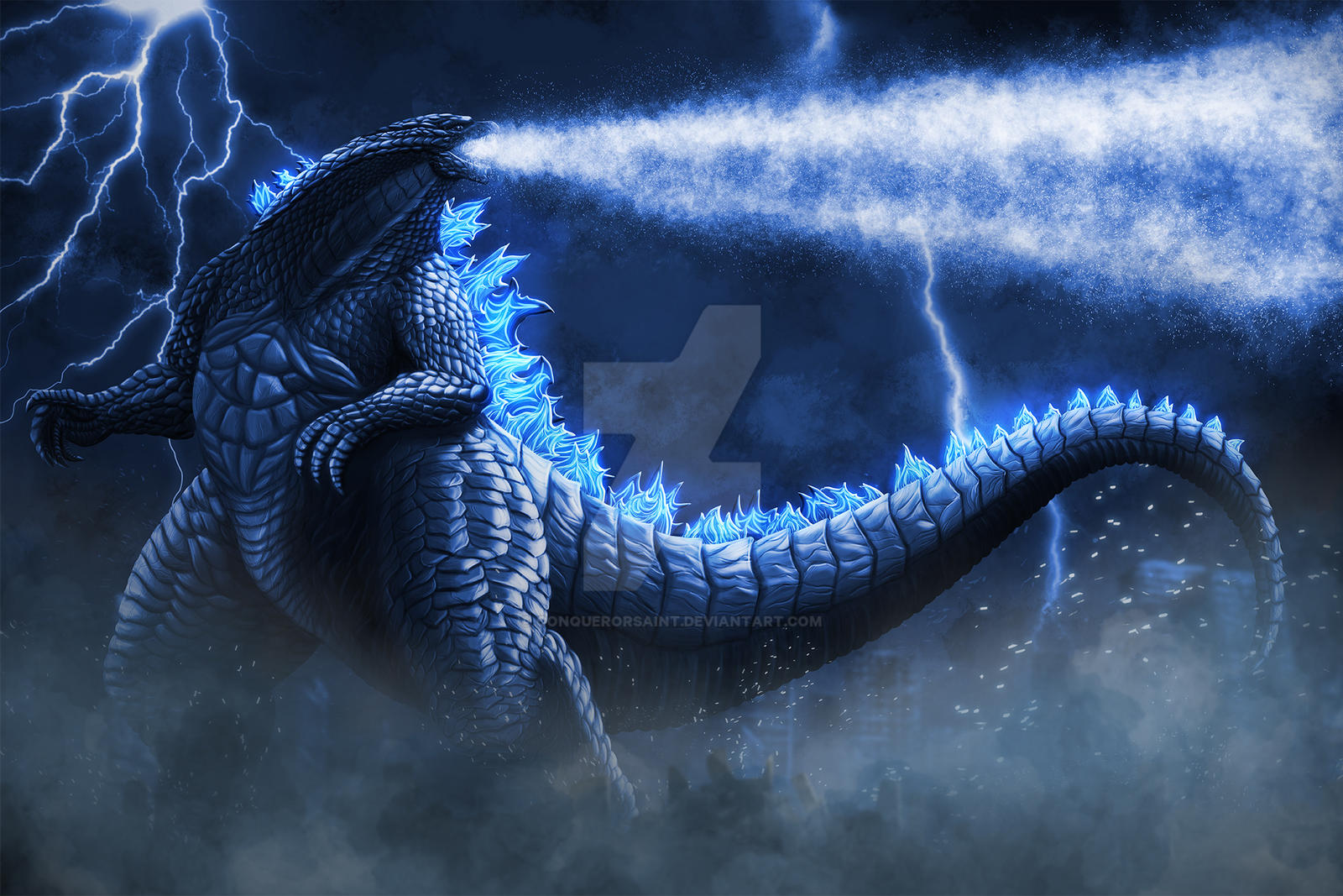 Legendary Godzilla Atomic Breath by conquerorsaint on DeviantArt