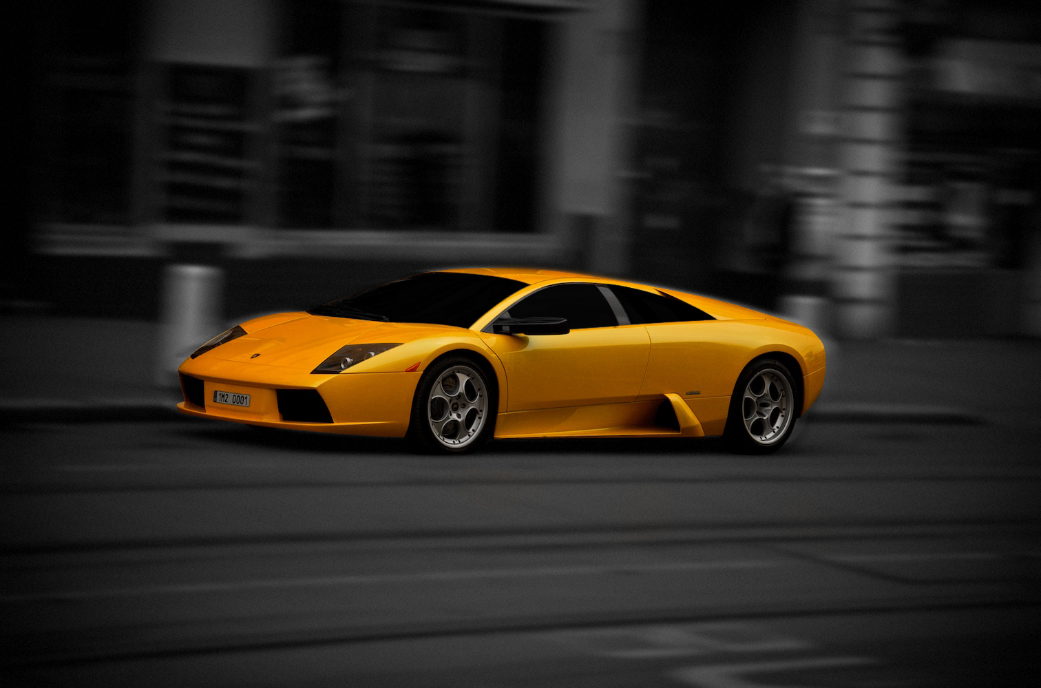 Yellow Lamborghini