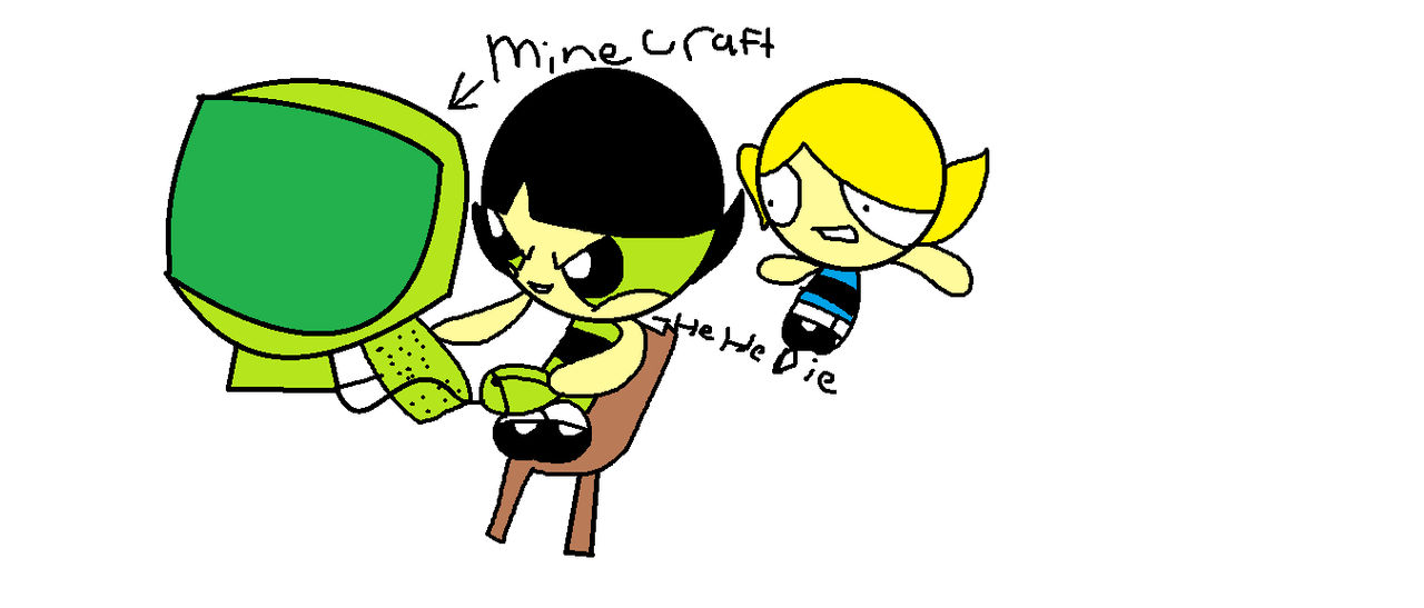 Buttercup Playing Minecraft