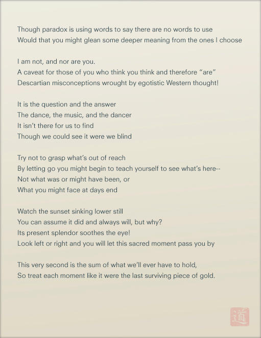 Untitled Taoist Poem By Andythefragile On Deviantart