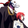 Ancient Magus Bride Render Elias and Chise