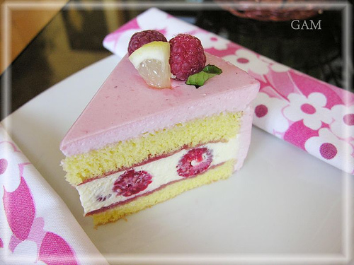 Duo berry mousse cake