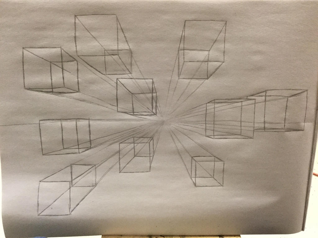 One-point Perspective Practice by DamienAndDraco on DeviantArt