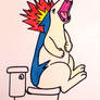 Request: Typhlosion on the Toilet