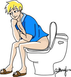 Request: Noah on the Toilet