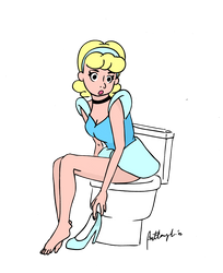 Request: Cinderella on the Toilet