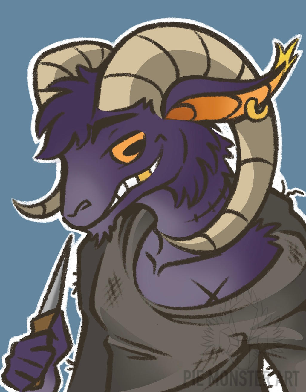 Dnd Riding Goat Dnd goat character by PieMonsterArt on DeviantArt