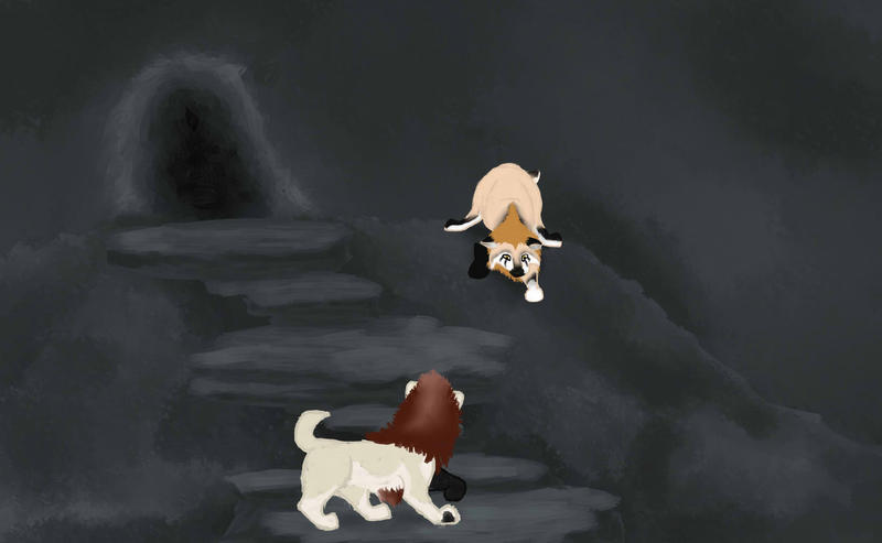 Caving 02 Lepel and Full Moon by magikwolf