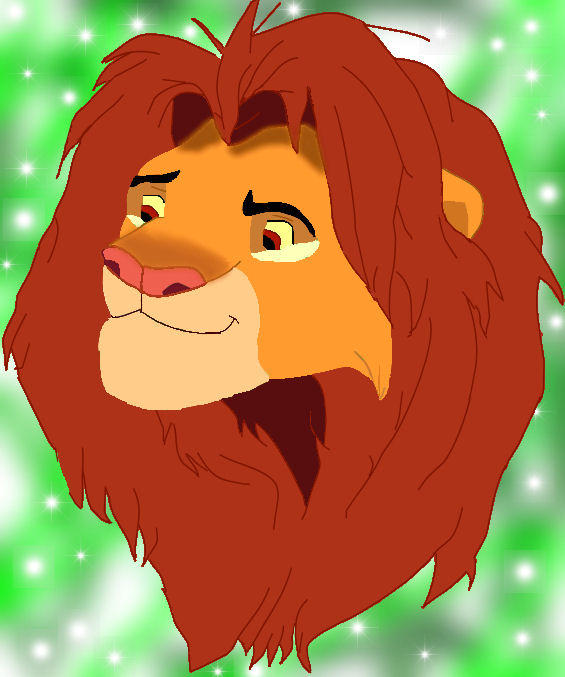 Adult Simba Colored by magikwolf on DeviantArt