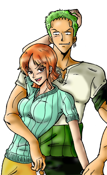 Luffy Roronoa Zoro Nami Deviantart One Piece - Luffy Roronoa Zoro