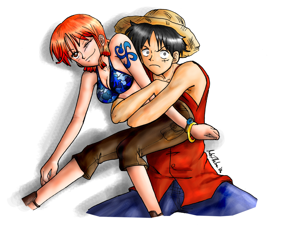 Luffy x Nami - Colour