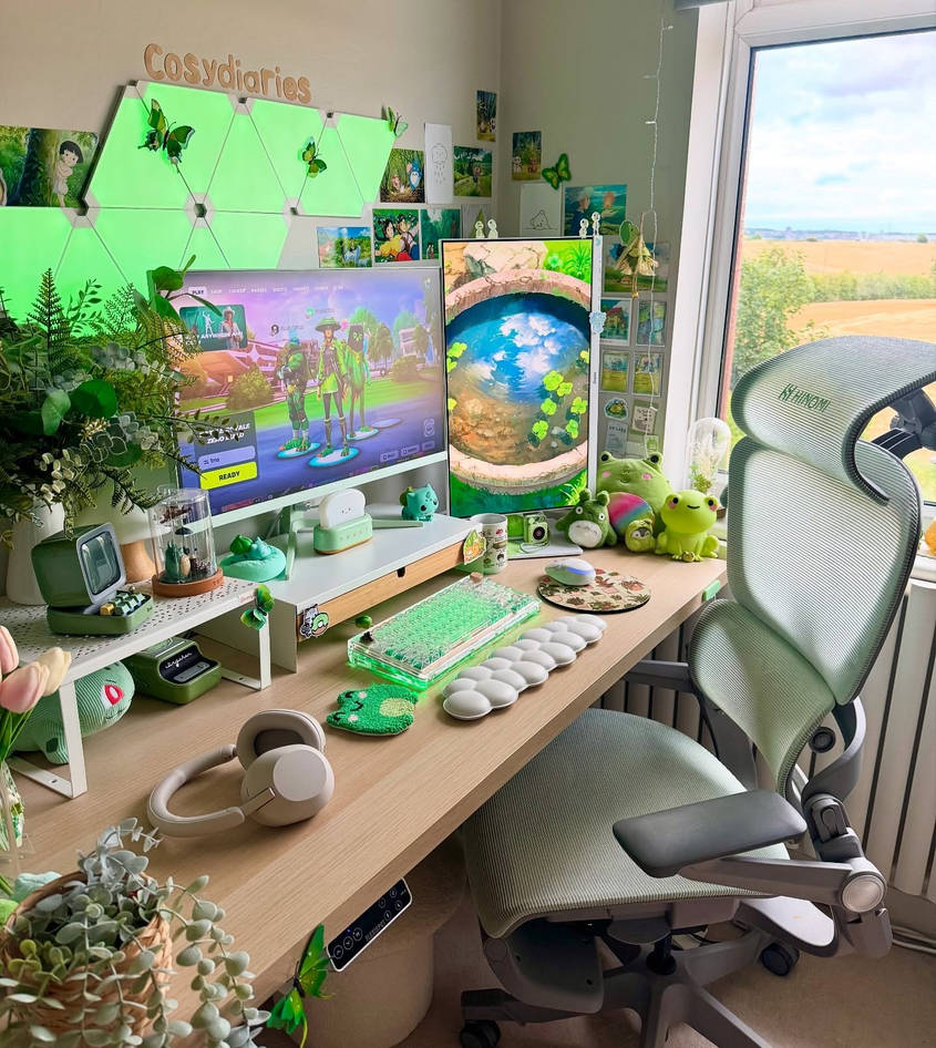 Cute Kawaii Gaming Setup inspiration by sara9art on DeviantArt