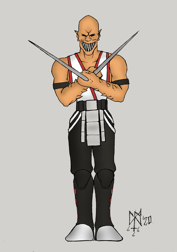 How to Draw Baraka from Mortal Kombat - Easy Things to Draw 