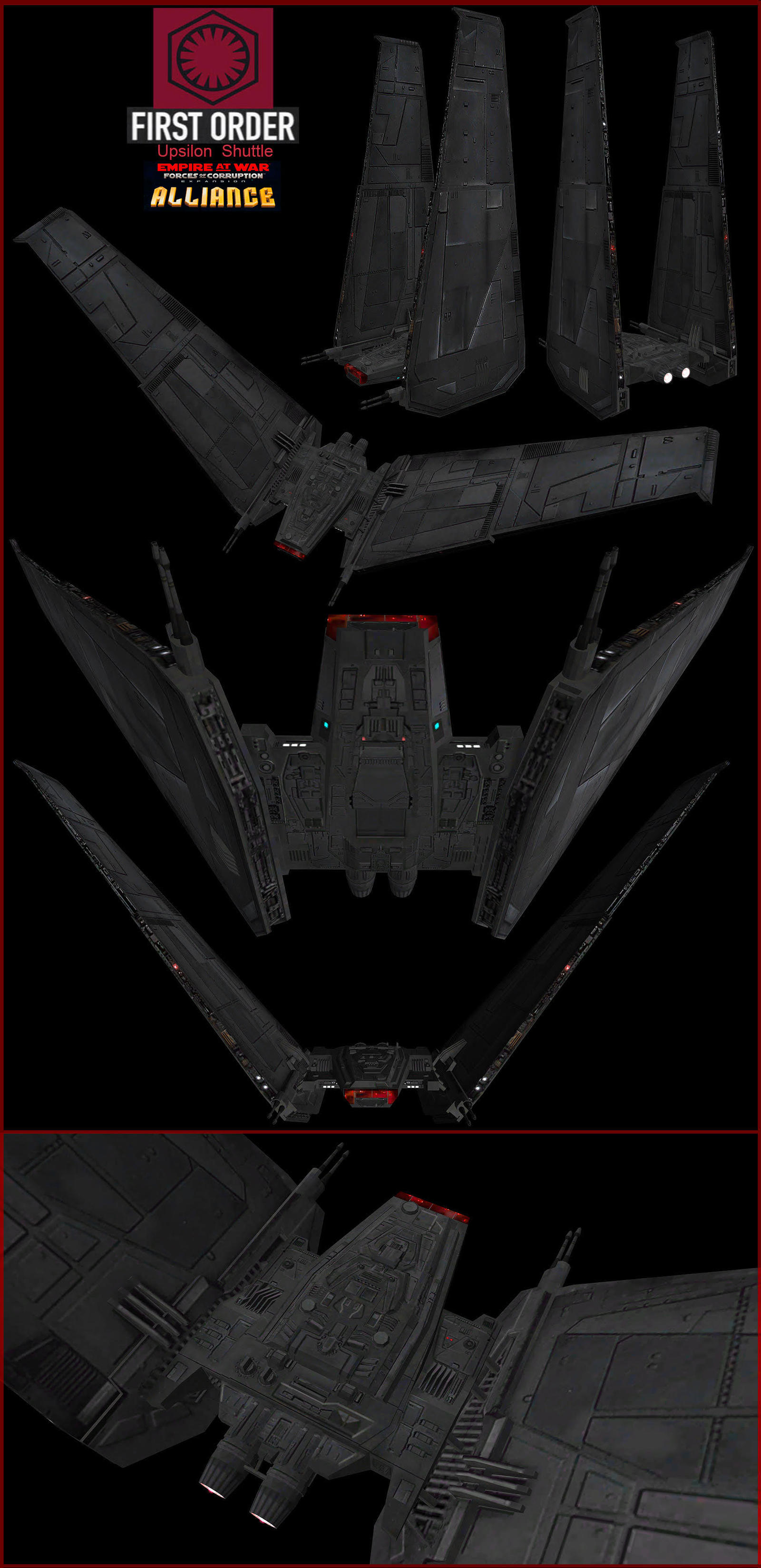 First Order Upsilon Shuttle by NomadaFirefox on DeviantArt