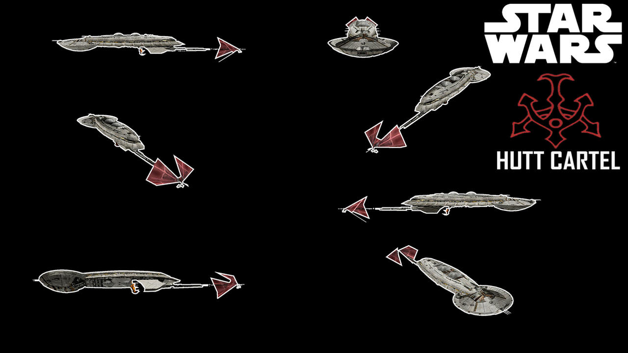 Star Wars: Hutts Cruiser I Interdictor - Ship Brea by