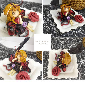 Butterfly Fairy Clay Figure