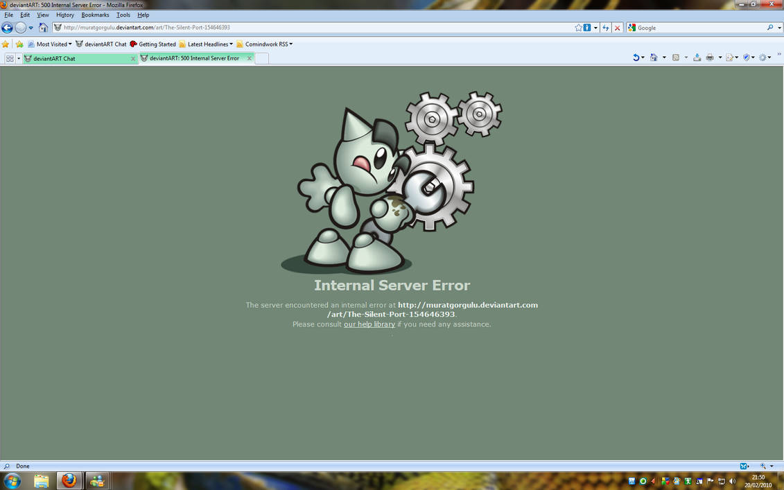 Deviantart.com server error by ShyamDeFloreal on DeviantArt