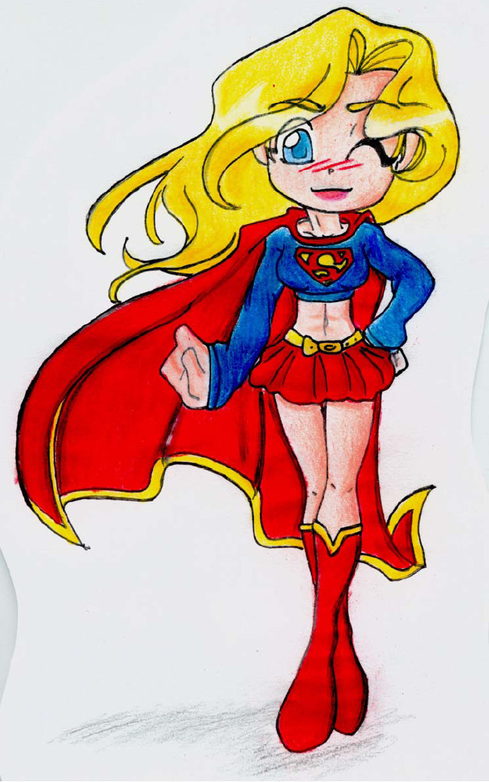 Super Girl Chibi by CristalFire on DeviantArt Super Girl Chibi by CristalFire on DeviantArt