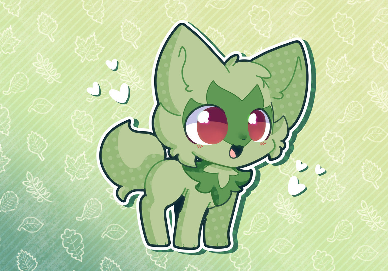 Sprigatito is bb by Scruffyeevee on DeviantArt