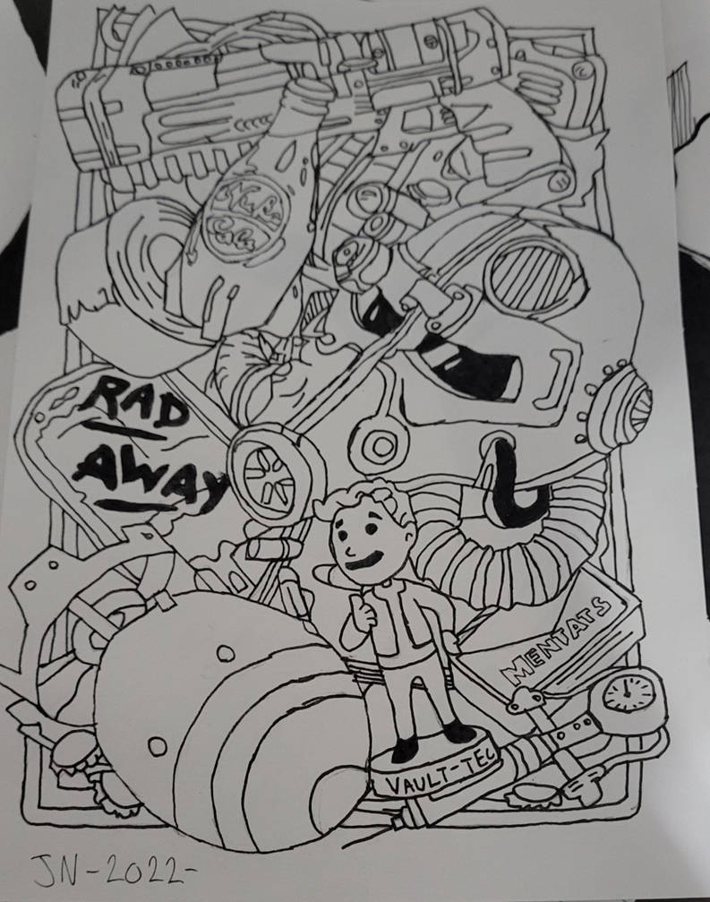 Fallout 4 Drawing by HavocHellraiser on DeviantArt