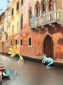 Pokemon in Venice 
