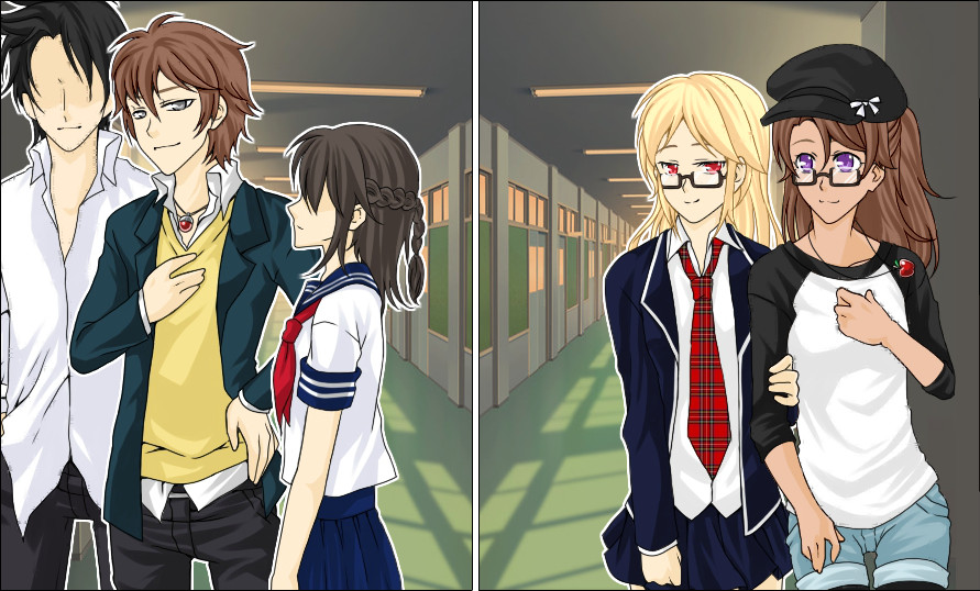 School Days - Rosie, Alex, and Casper