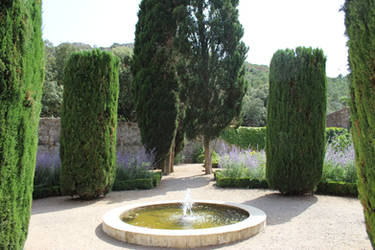 Fountain at Fontfroide Abbey