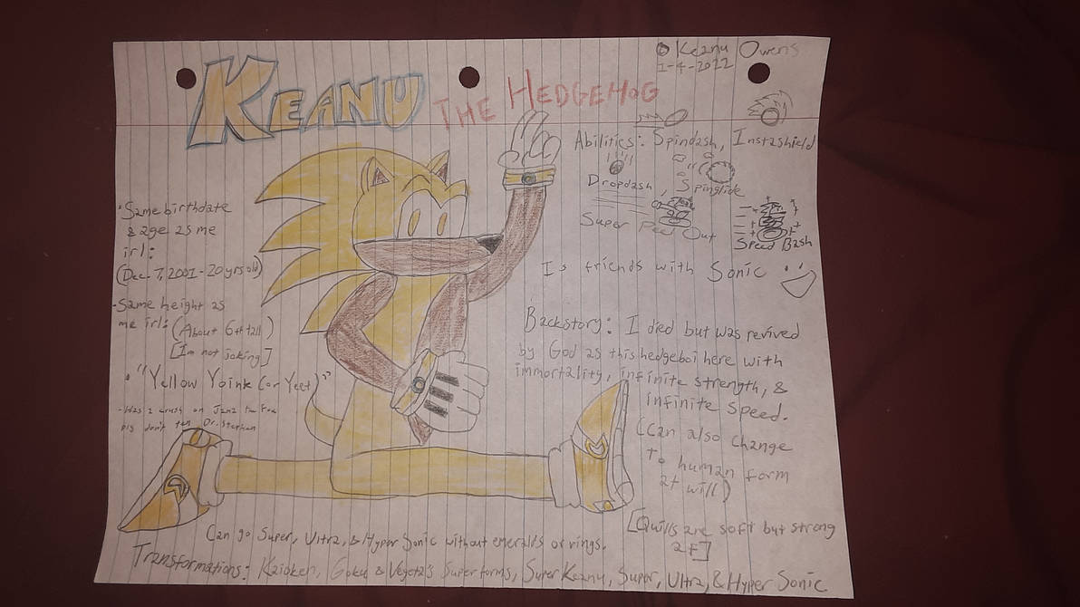 Keanu The Hedgehog Ref Sheet On Paper By Superkeanu On Deviantart Keanu The Hedgehog Ref Sheet On Paper By Superkeanu On Deviantart